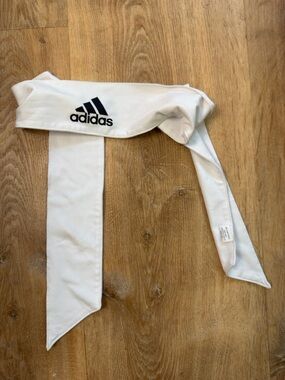adidas White and Black Athletic Headband Wrap